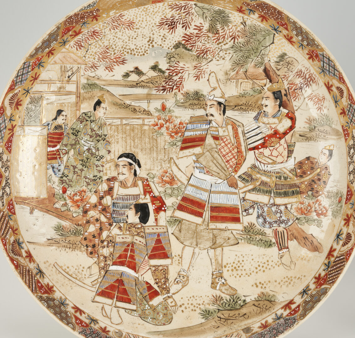 Lot 399: 4 pcs Japanese Meiji Period Satsuma Porcelain