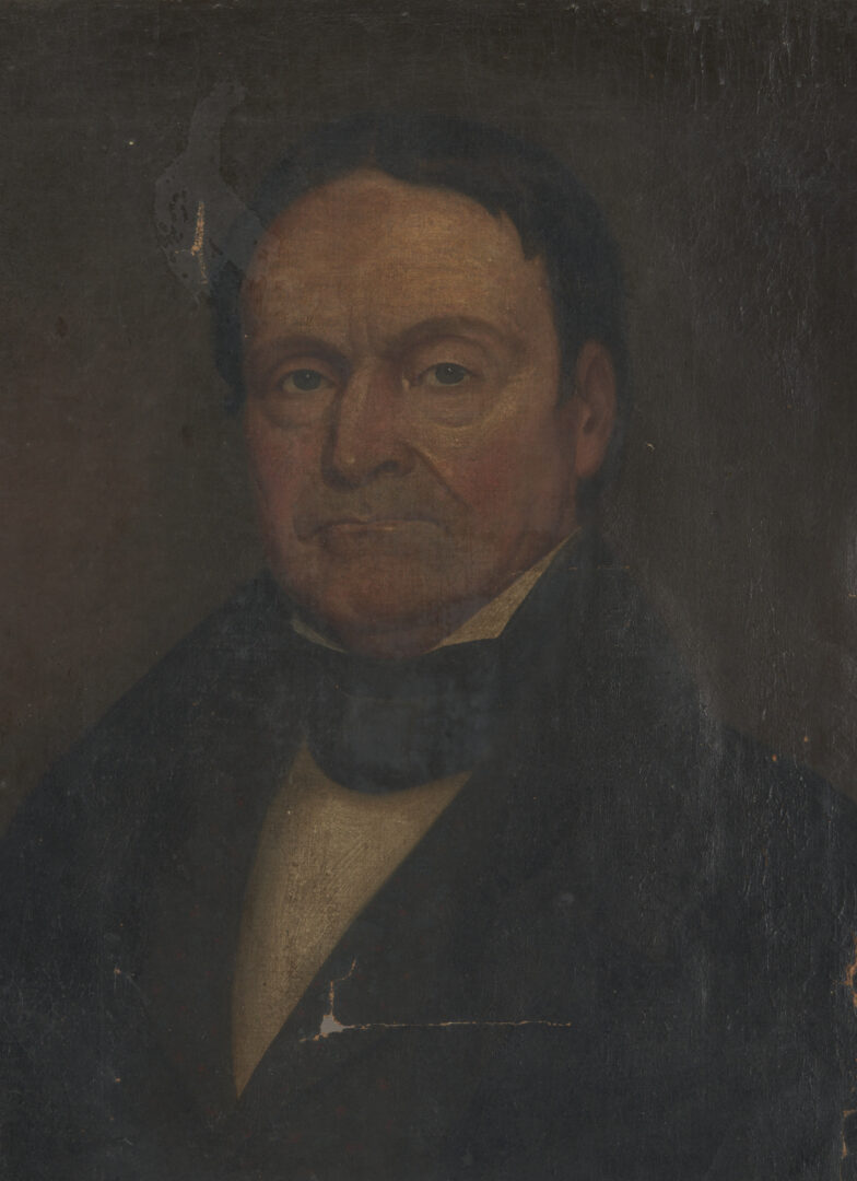 Lot 39: Portrait of a 19th C Gentleman, possibly Southern