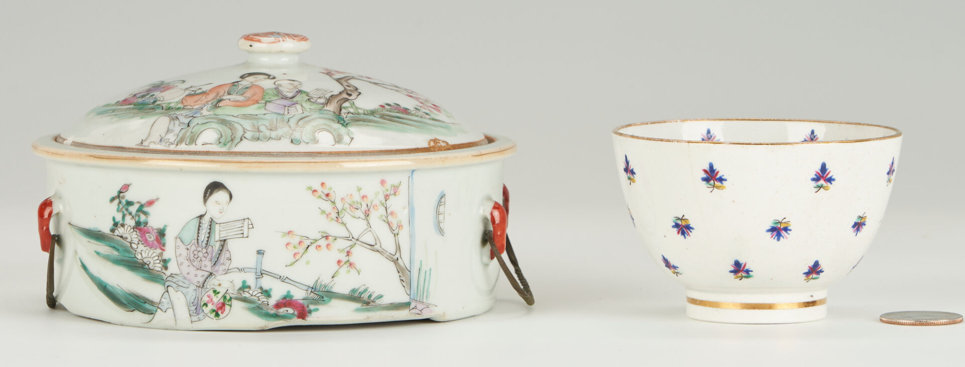 Lot 402: 10 Assembled Asian & English Porcelain Items