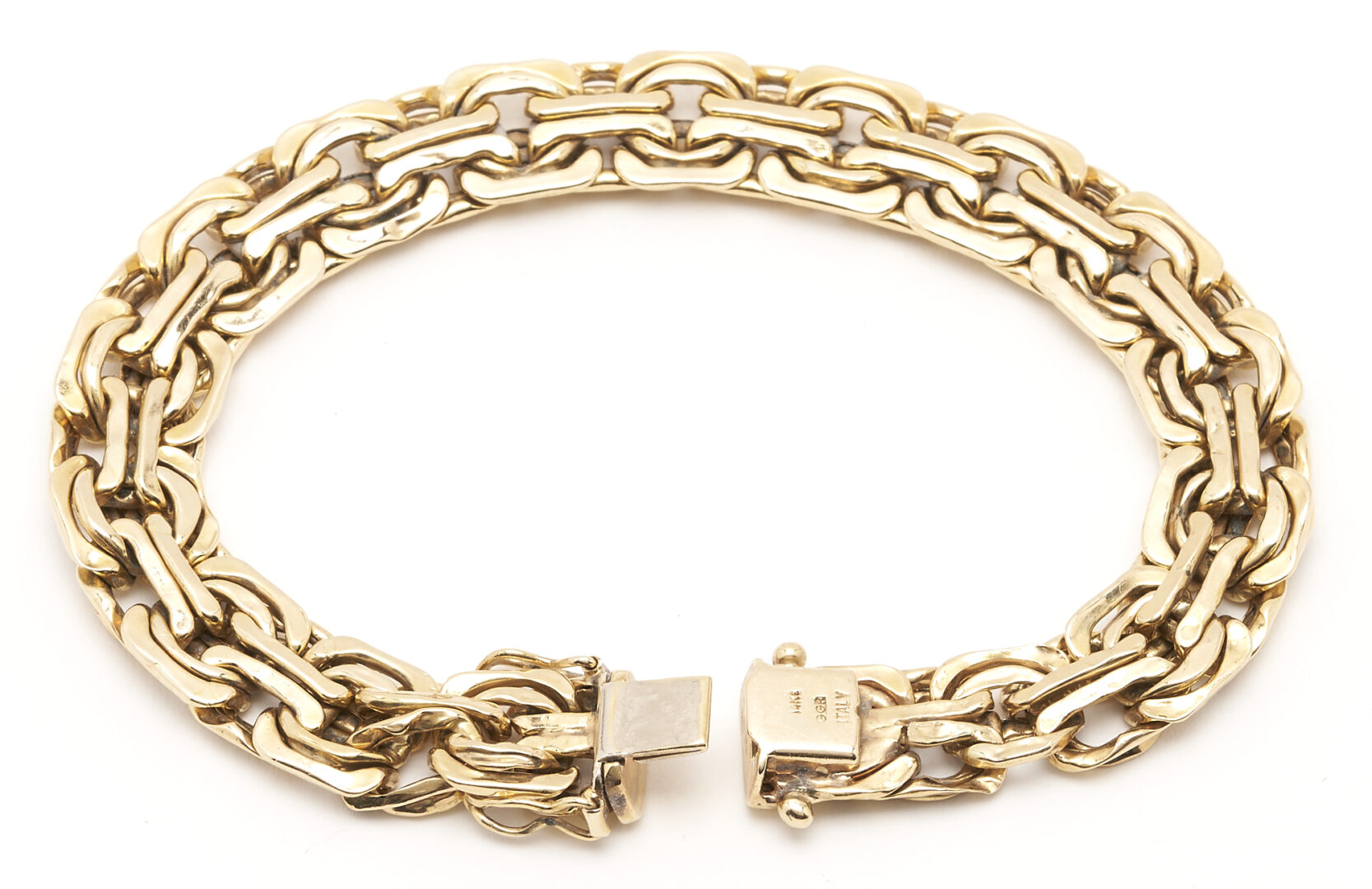 Lot 418: 14K Gold Gregg Ruth Designer Bracelet, GGR
