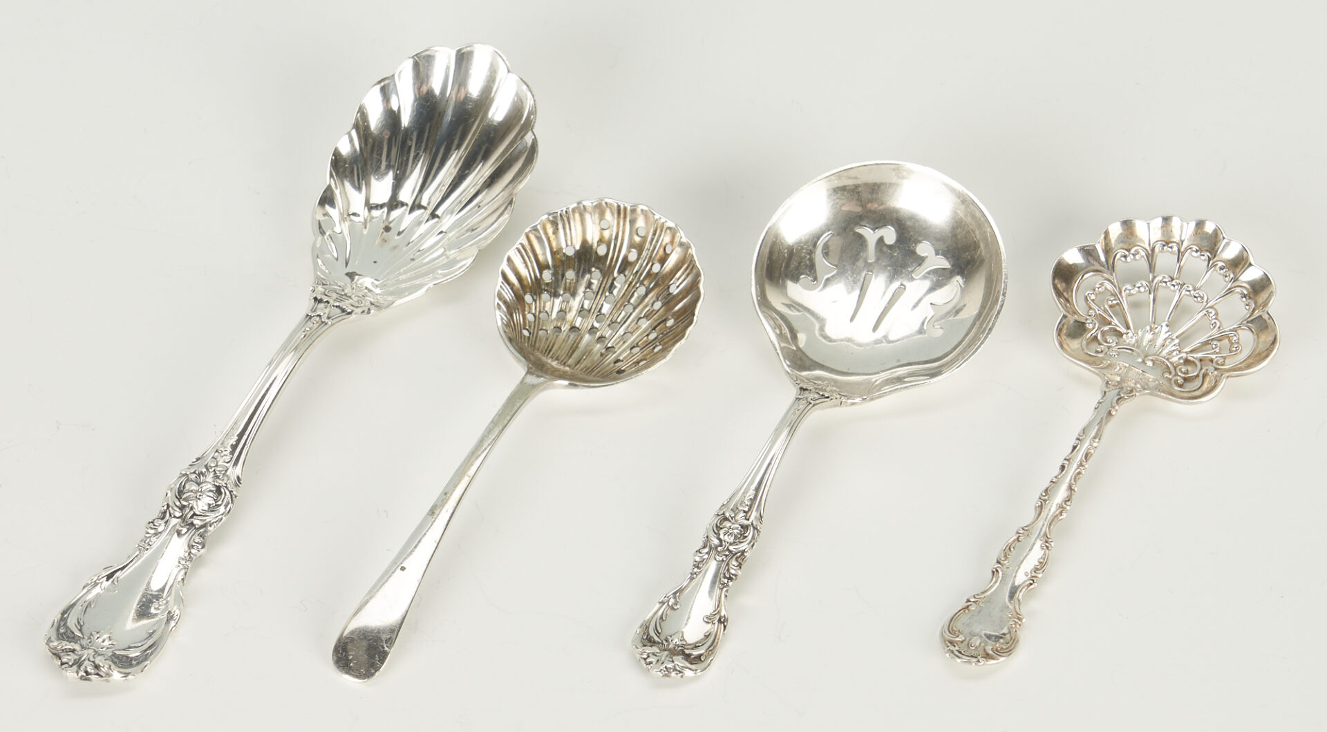 Lot 440: 47 Assorted Sterling Items incl. Burgundy Flatware, Christmas Ornaments