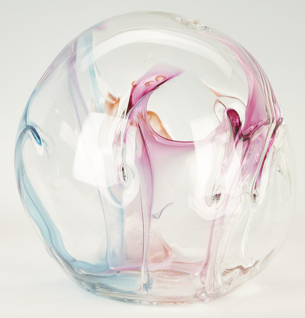 Lot 469: Peter Bramhall glass vase #1