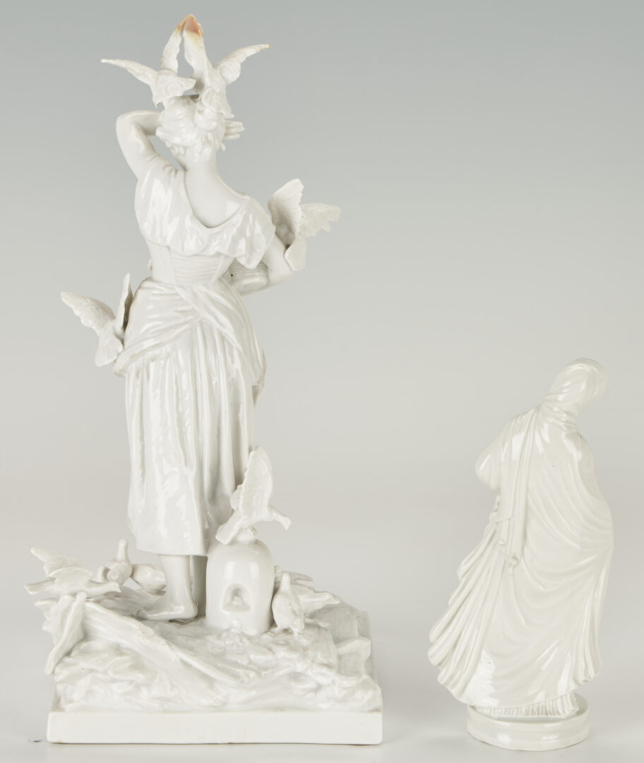 Lot 46: 4 Assembled Sculptures, Bust, Bas Relief, & 2 Blanc de Chine