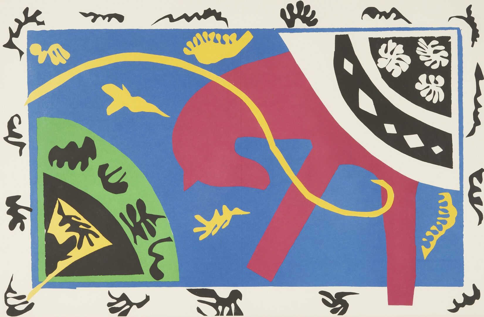 Lot 494: Matisse Jazz Series Portfolio, 20 Framed Color Plates