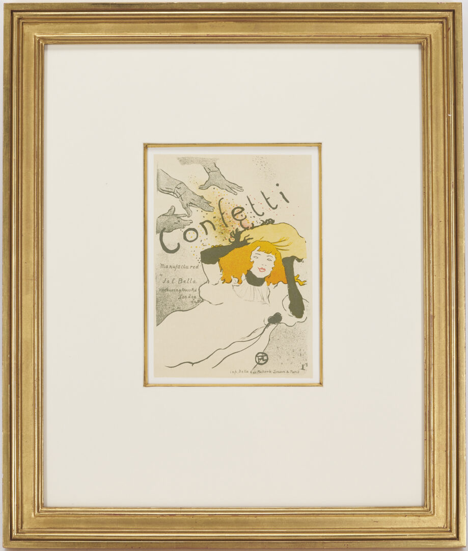 Lot 496: 10 Toulouse-Lautrec Framed Poster Lithographs, incl. Divan Japonais & Confetti