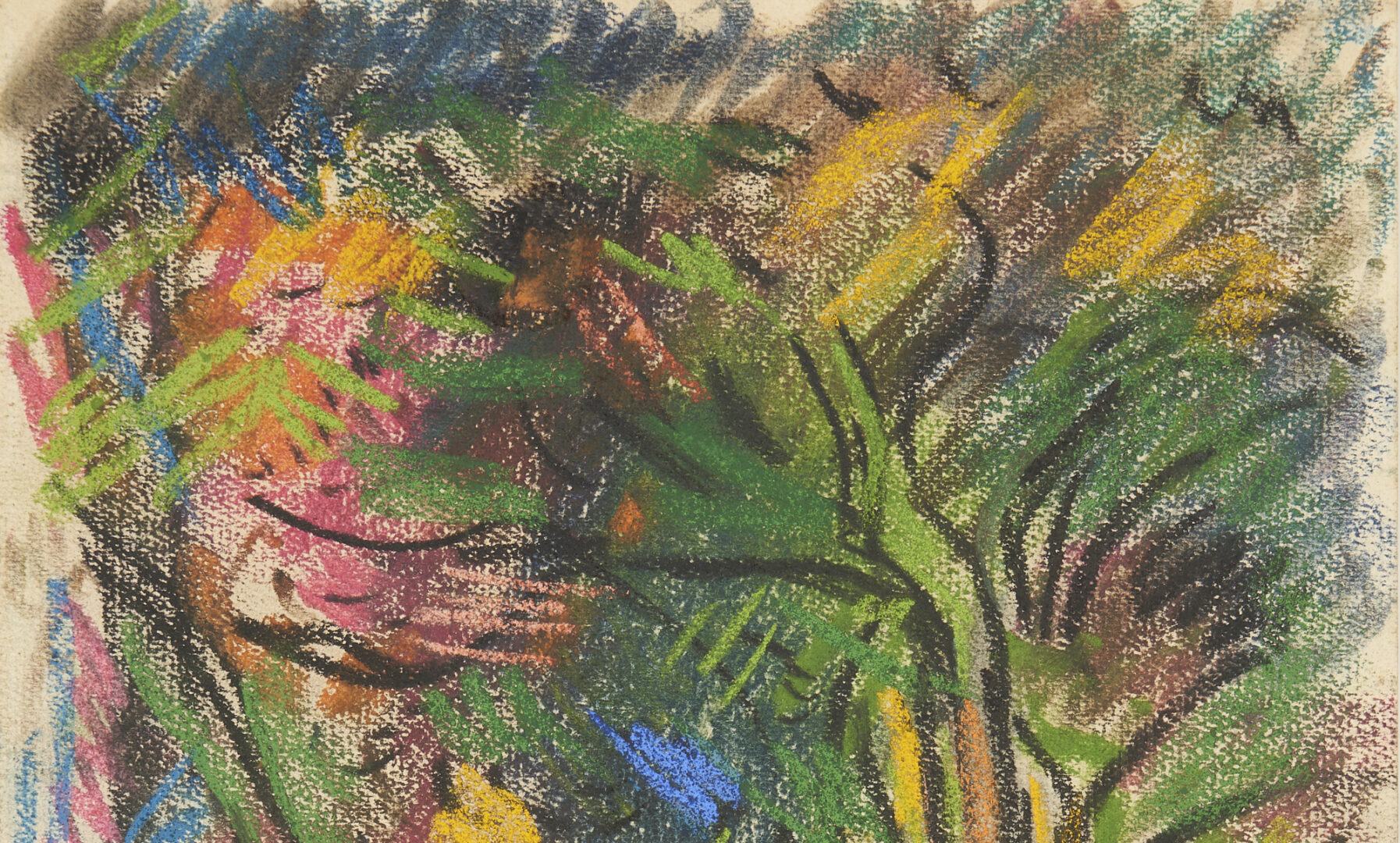 Lot 505: 2 Marjorie Johnson Lee Texas works on paper, Rhododendron & Leaves
