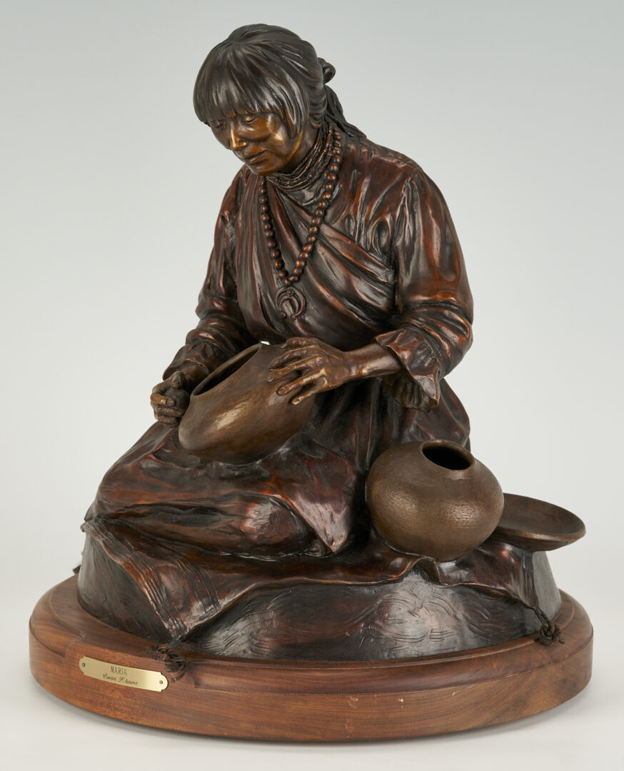 Lot 527: Susan Kliewer Bronze Sculpture, Maria
