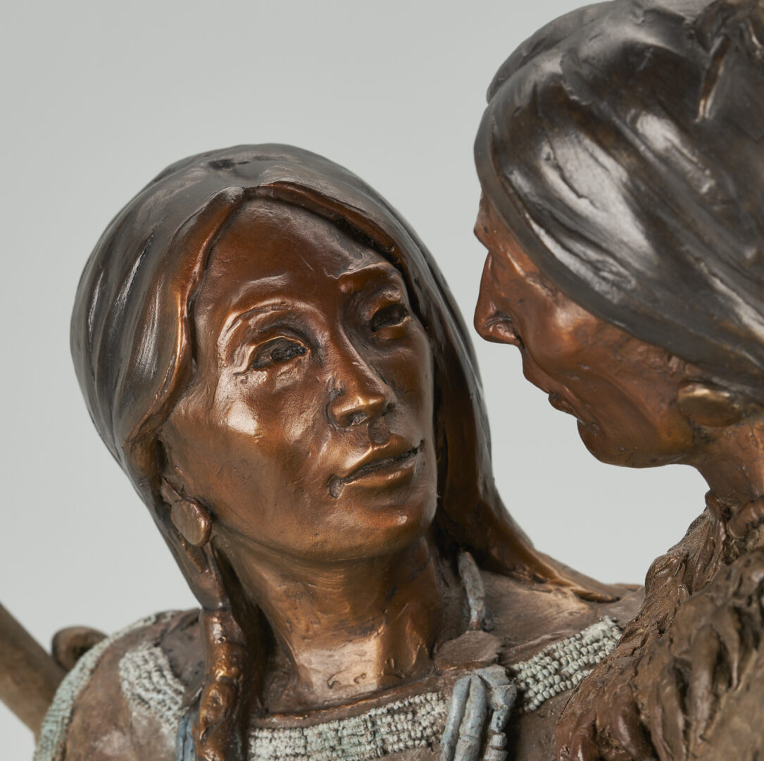 Lot 528: Susan Kliewer Bronze Sculpture, Heart Song
