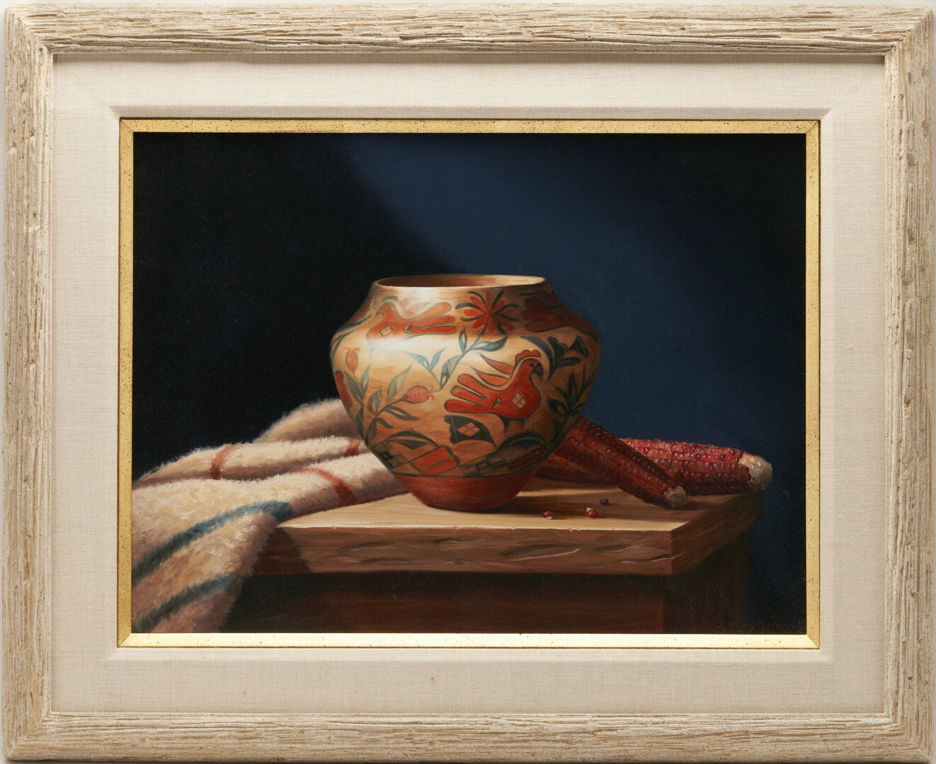 Lot 530: Sue Krzyston O/C Painting, The Traditional Way