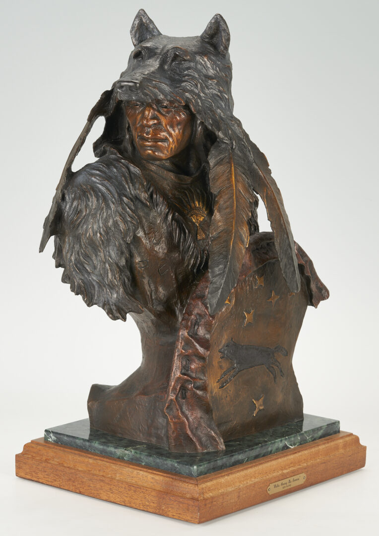 Lot 532: Ken Payne Bronze Sculpture, Walks Among His Enemies