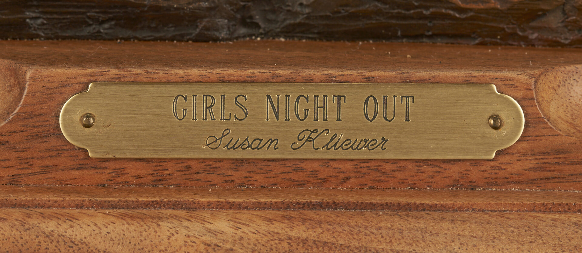 Lot 533: Susan Kliewer Bronze Sculpture, Girls Night Out