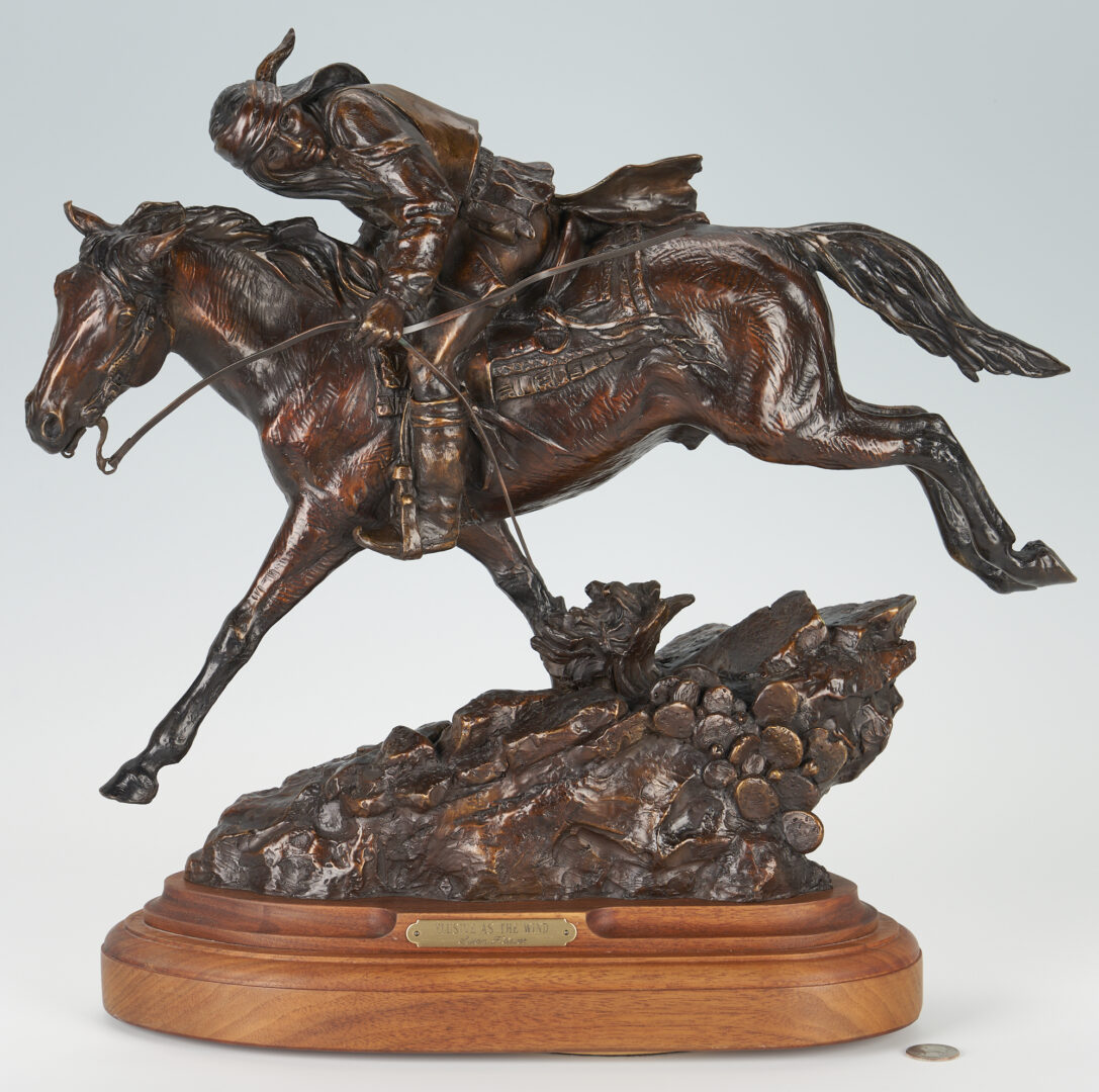 Lot 535: Susan Kliewer Bronze Sculpture, "Elusive as the Wind"