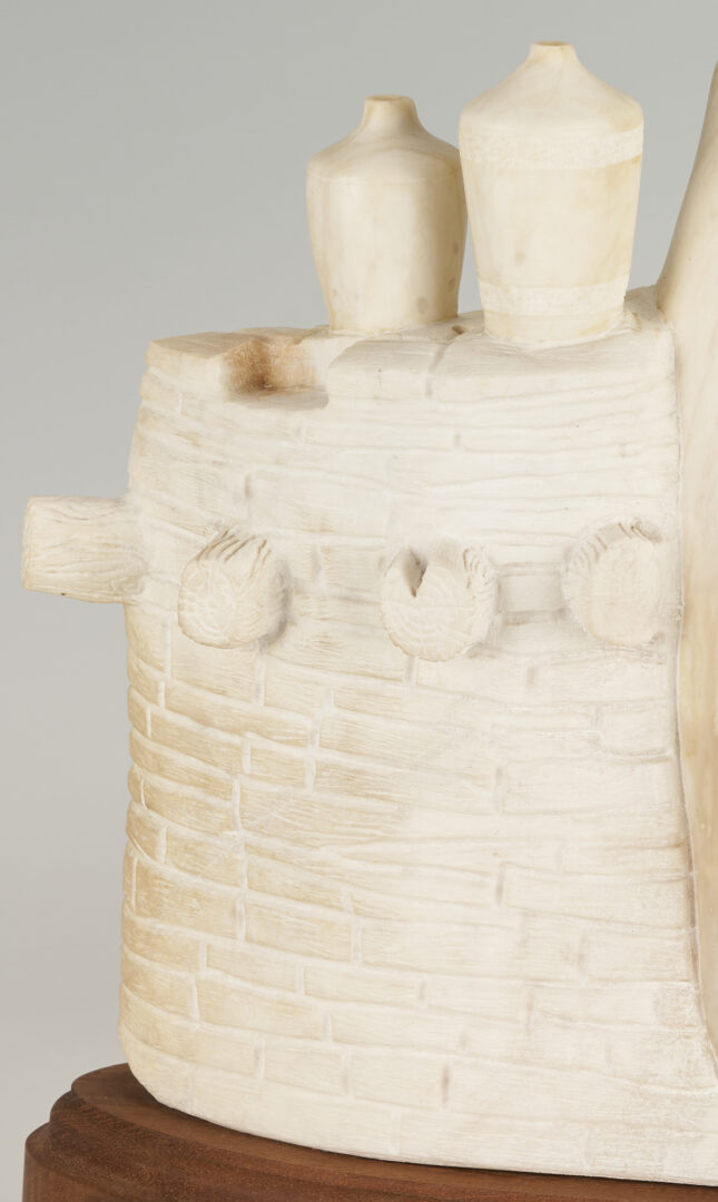 Lot 540: Alvin Marshall Sculpture, Hopi Woman w/ Pots
