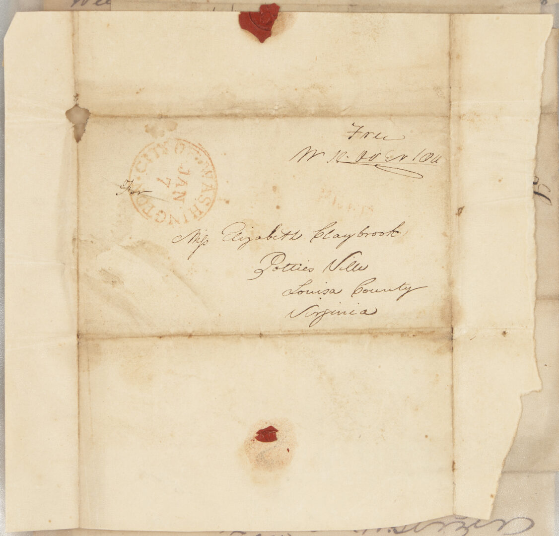 Lot 559: Archive of the Claybrook – Overton Families of Tennessee