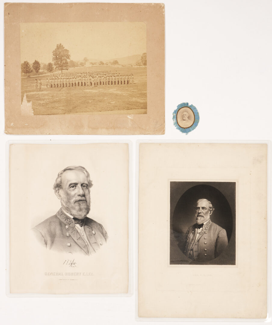 Lot 580: Gen. Robert E Lee related Photos and Prints, 4 items
