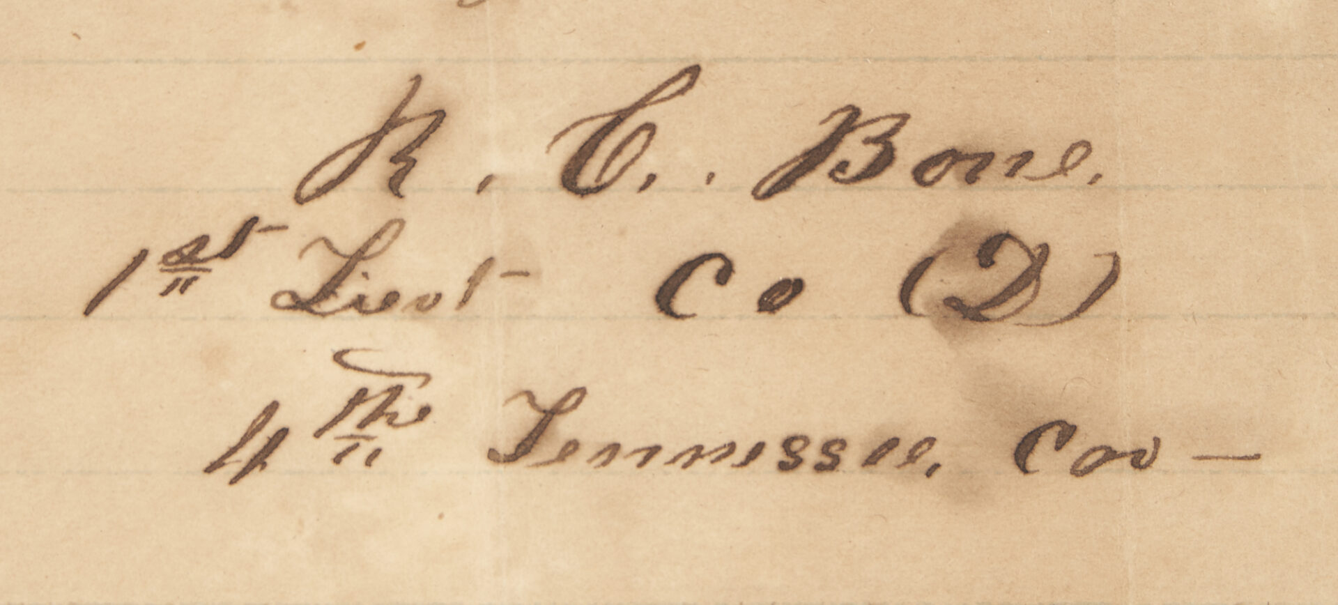 Lot 581: TN Civil War Related Autographs, Ephemera, 11 items