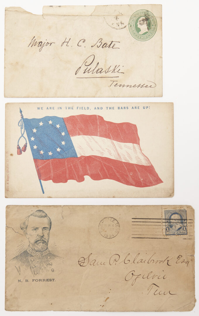 Lot 584: Collection Civil War Related Envelopes and Covers, 13 items