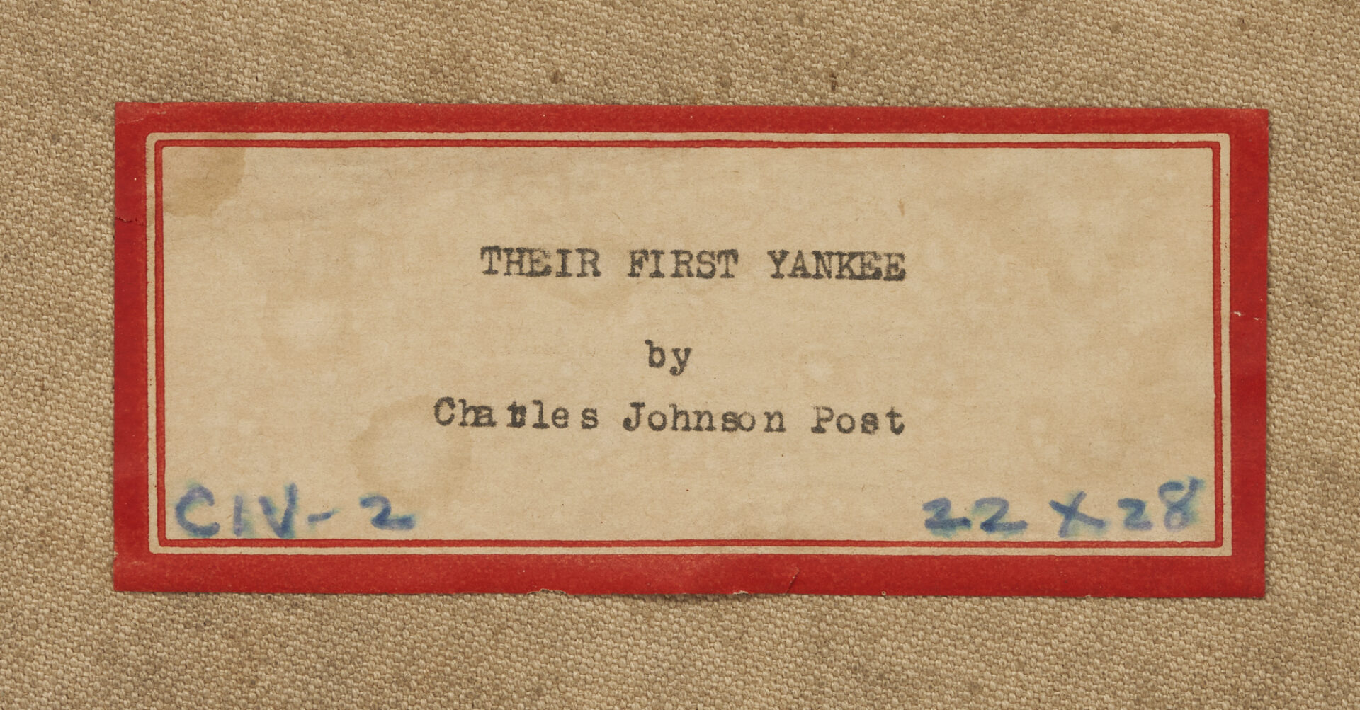 Lot 590: Charles Johnson Post O/C, Their First Yankee