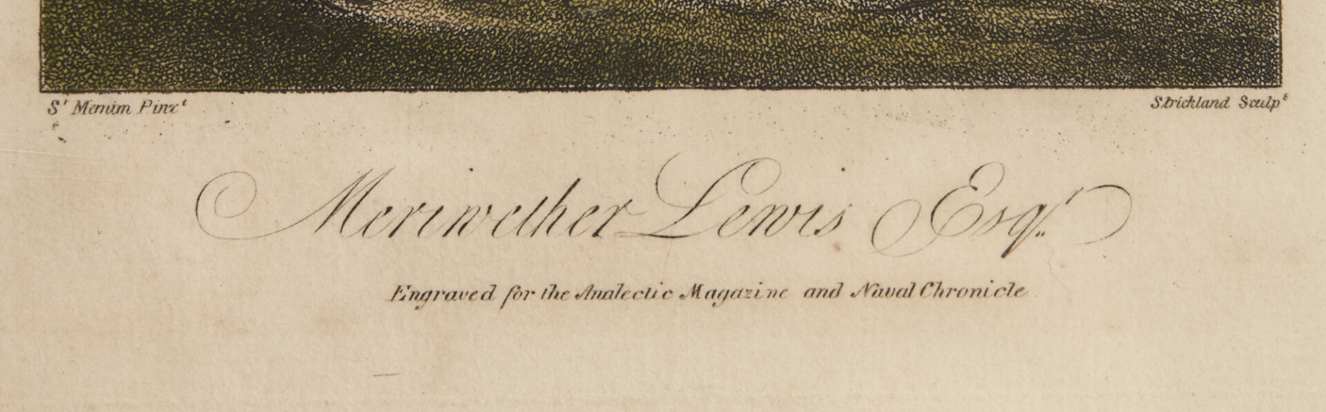 Lot 595: 10 Early Prints including Meriwether Lewis, Native American VA Portrait