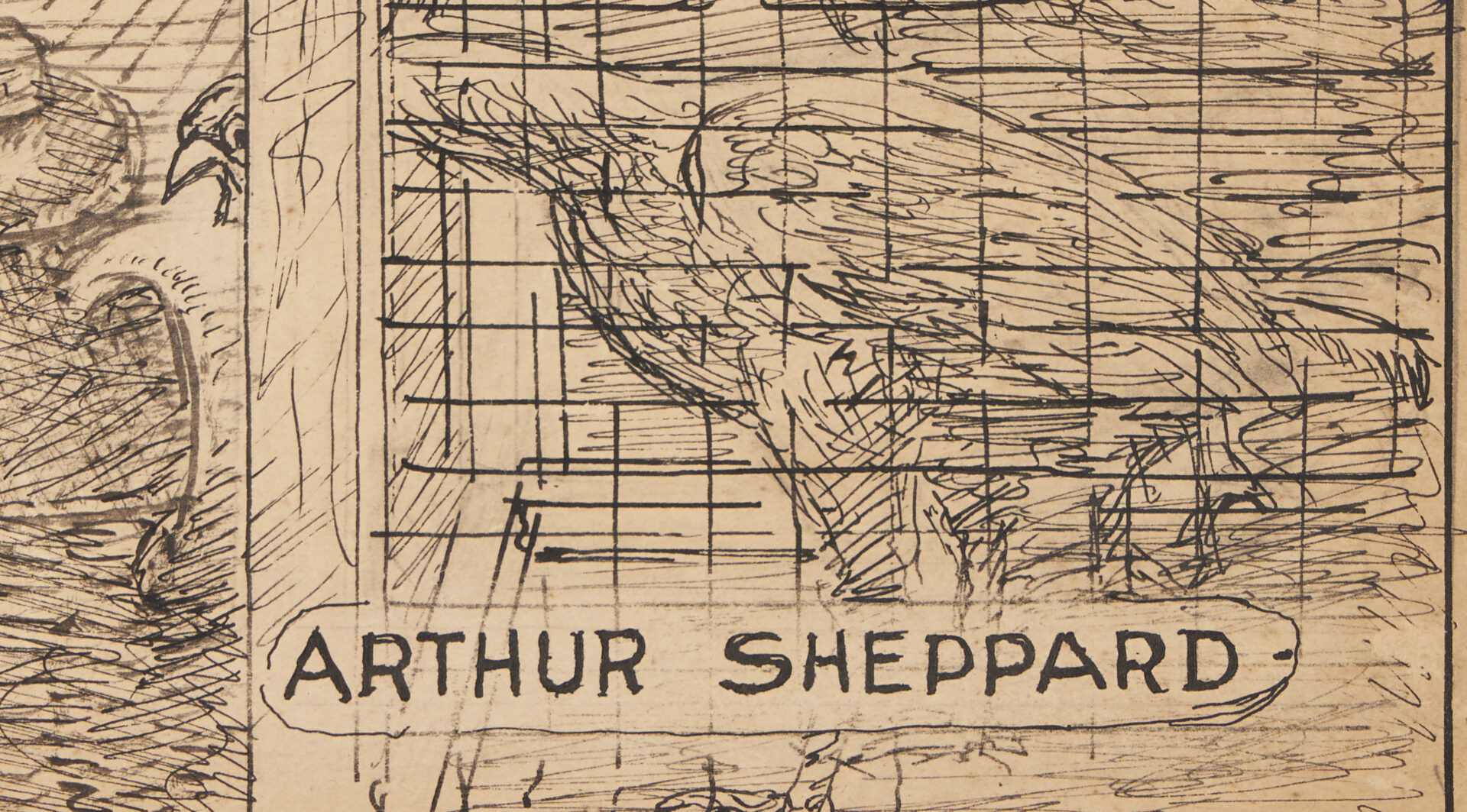 Lot 640: 3 Arthur Sheppard Works, Framed W/C & 2 Drawings