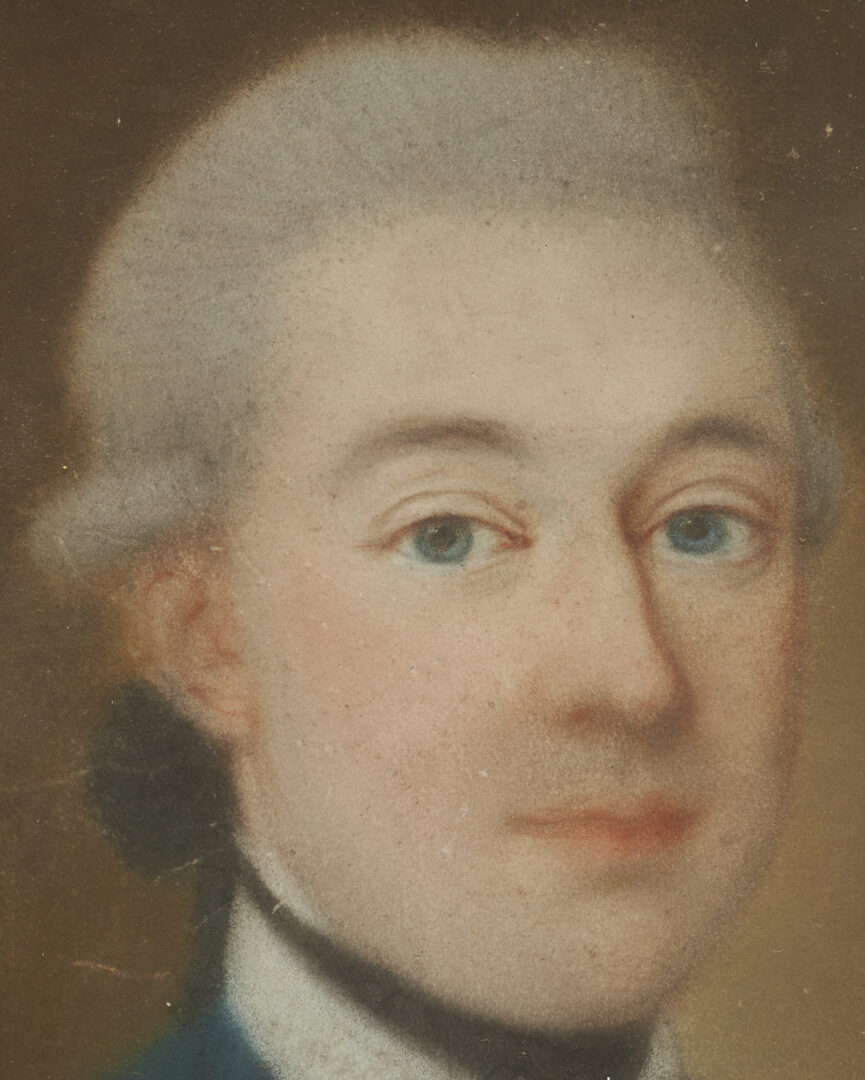 Lot 663: Continental School Pastel Portrait of a Young Aristocrat, possibly a Baron