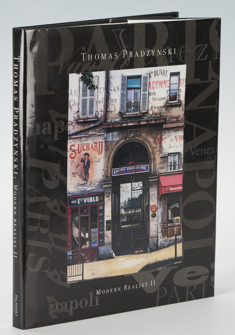 Lot 667: 3 Signed Thomas Pradzynski Prints, Windows of Paris, w/ Catalogue Raisonne