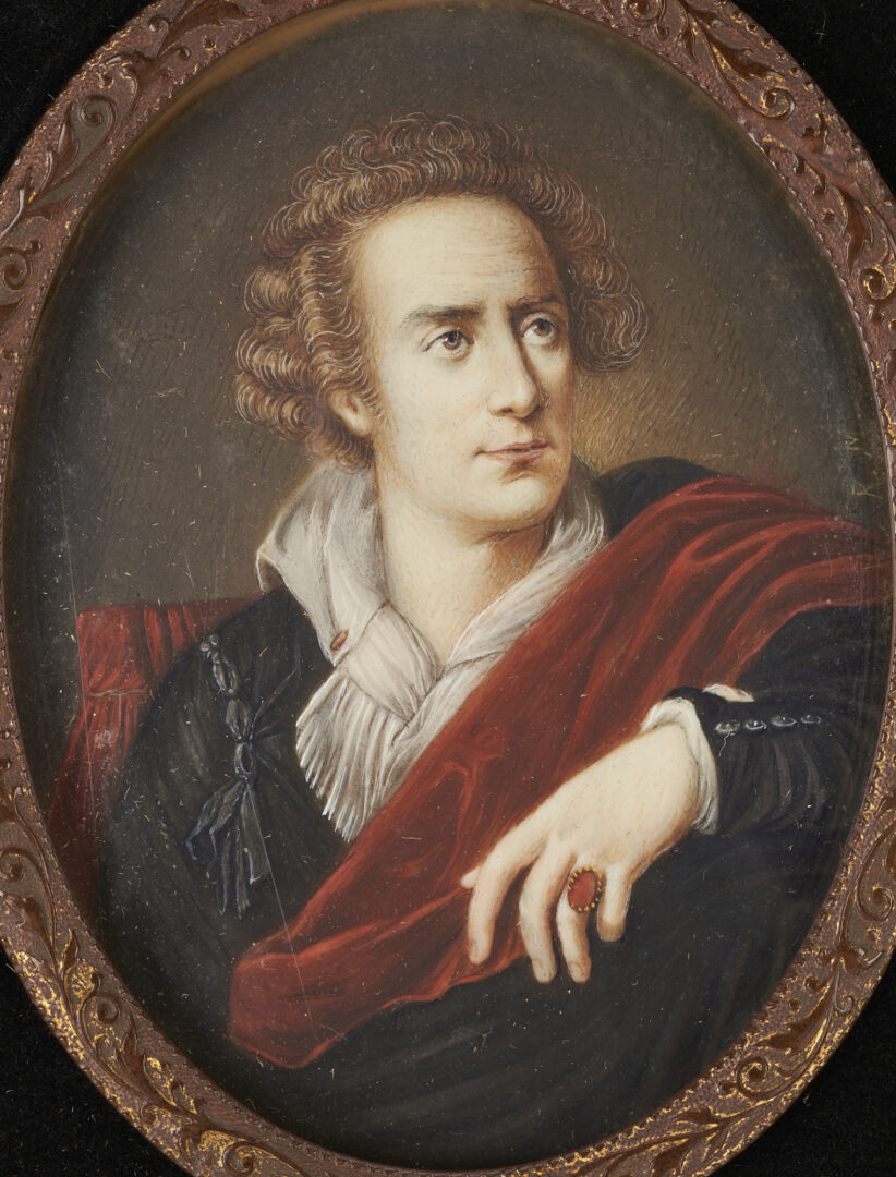 Lot 669: Collection of 6 French Miniature Portraits, incl. After Boucher & Fabre