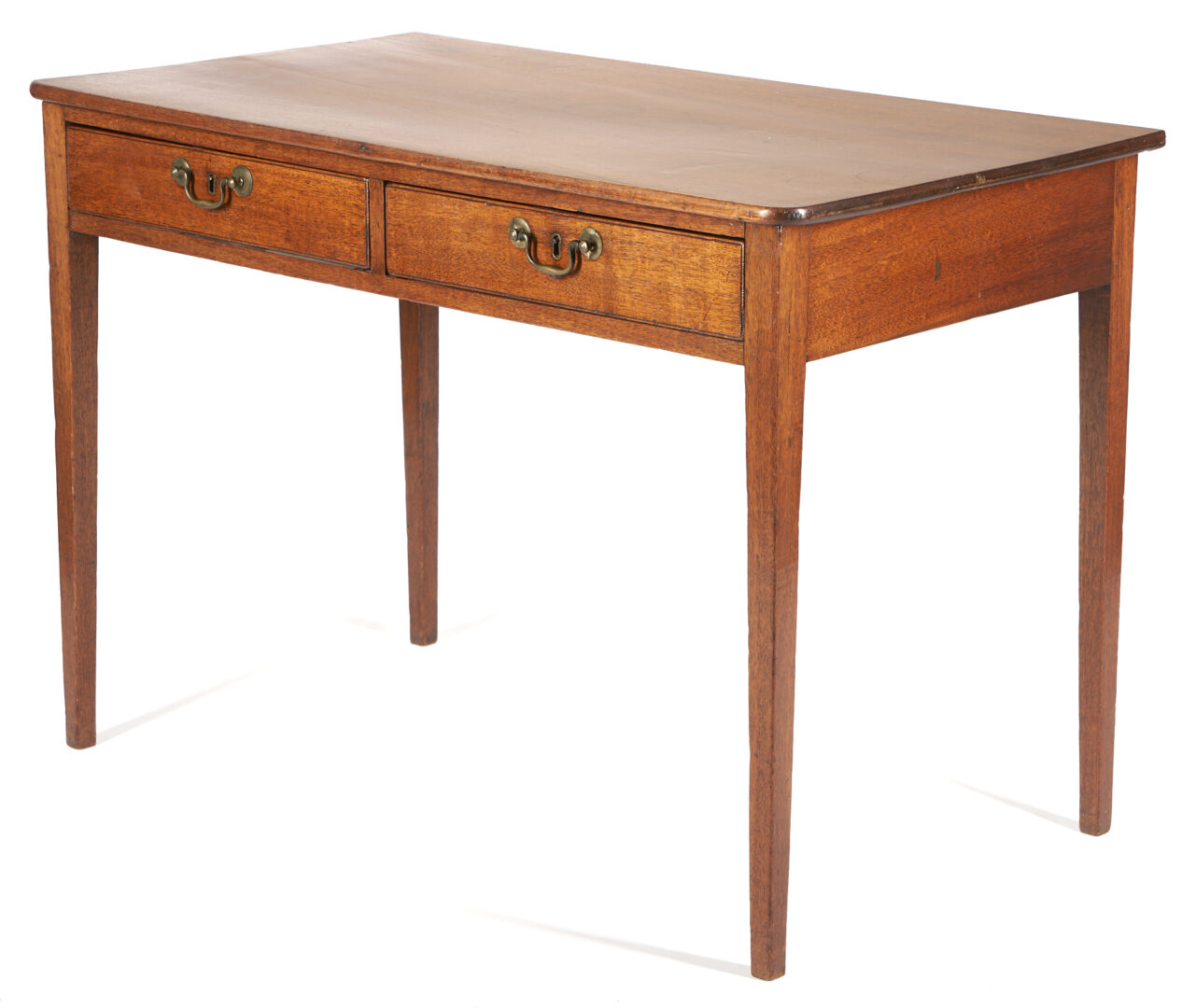 Lot 677: Southern Federal Mahogany 2- Drawer Desk or Writing Table