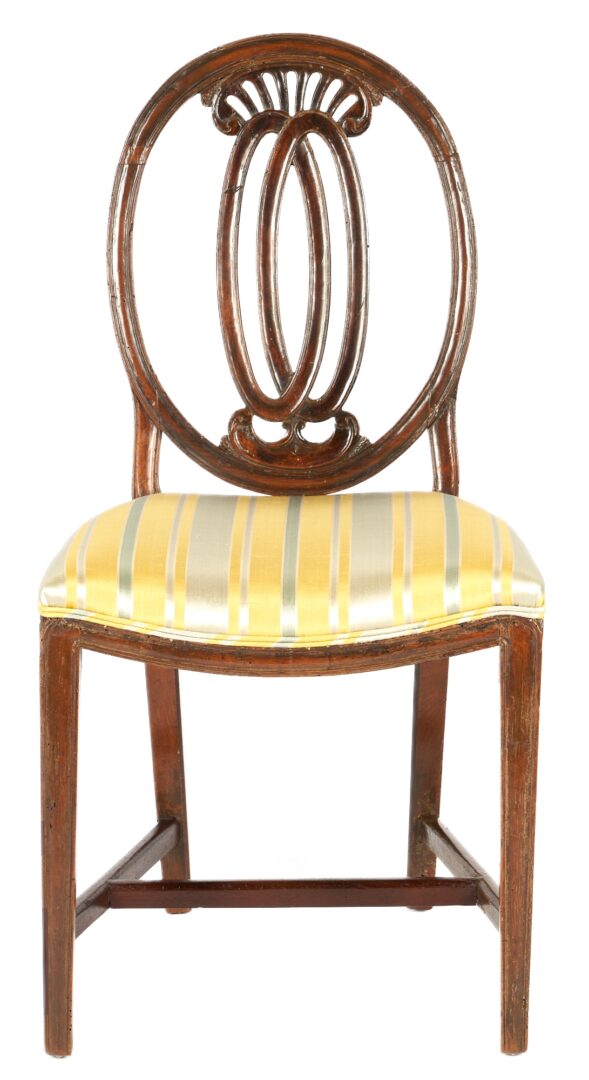 Lot 678: Mahogany Hepplewhite Dining Chair