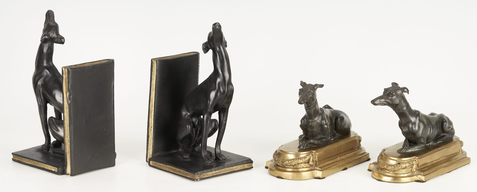Lot 682: 2 Pairs of Whippet Bookends