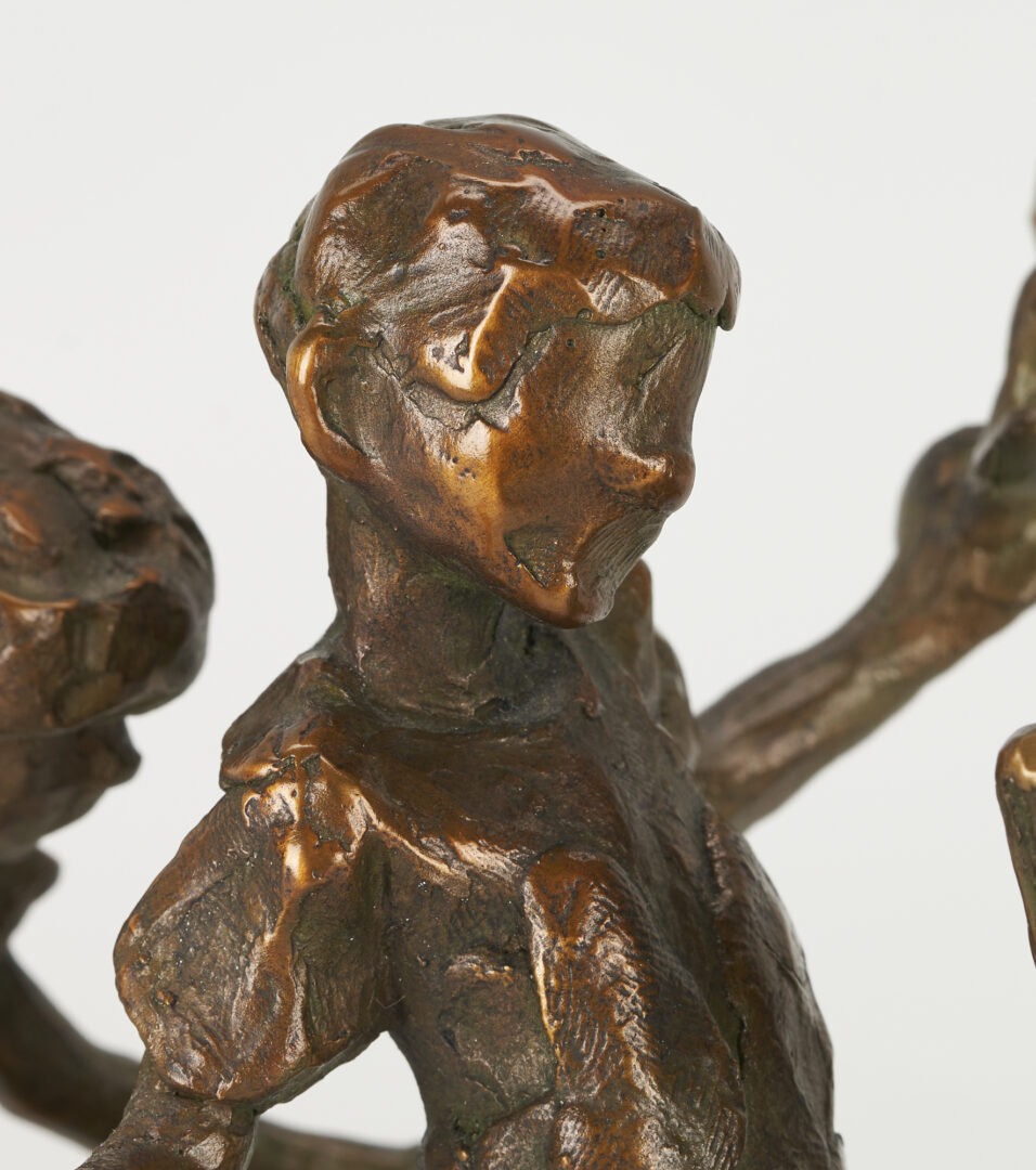 Lot 703: Jane DeDecker Bronze Sculpute, Lords of the Forrest