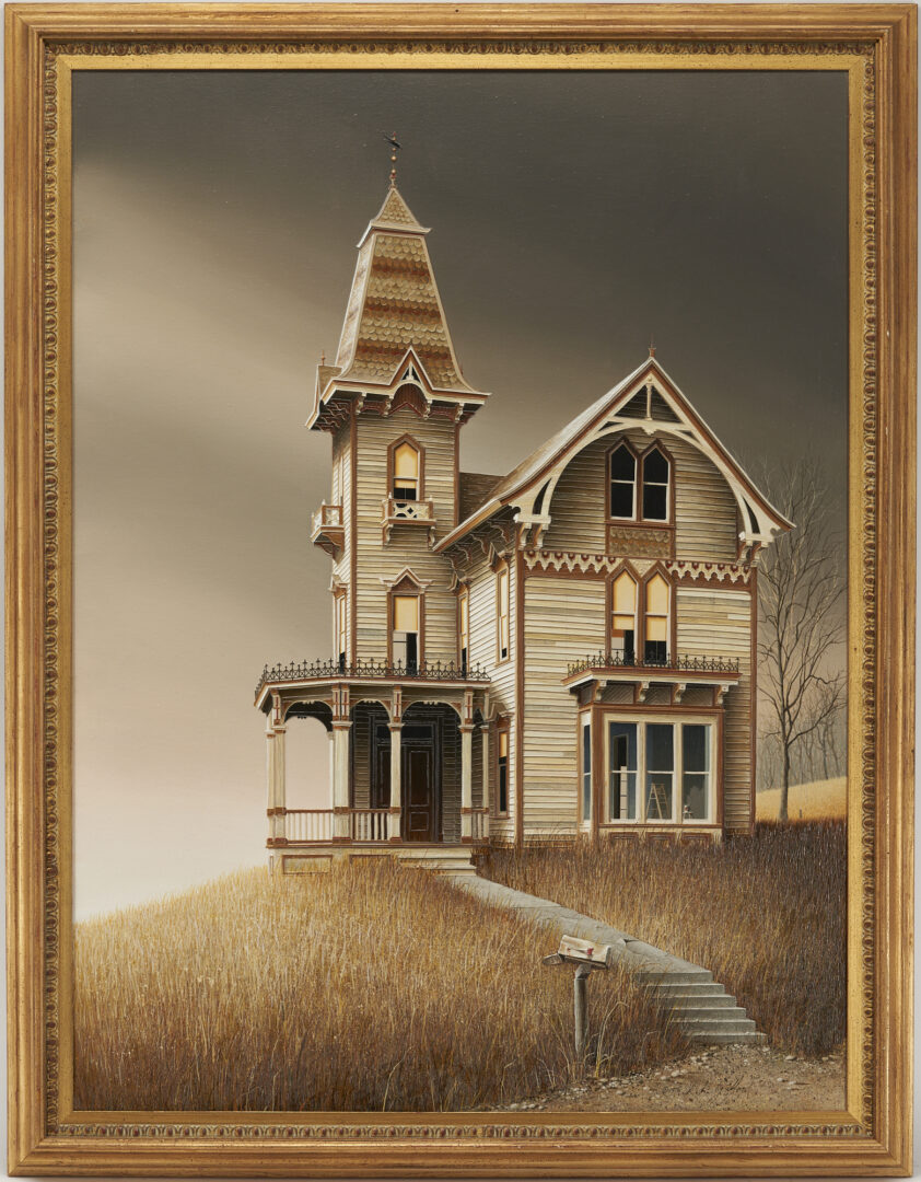 Lot 705: Douglas Gifford, Painting of a Victorian Mansion