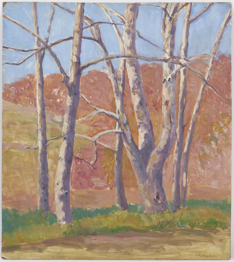 Lot 710: Karl Brandner O/B, Birch Trees
