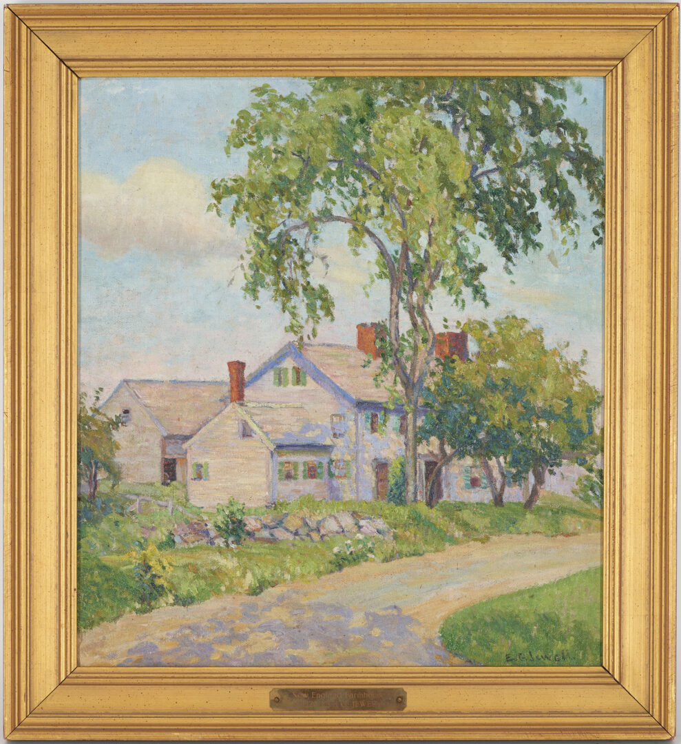 Lot 711: Elizabeth Jewell O/C, New England Farmhouse