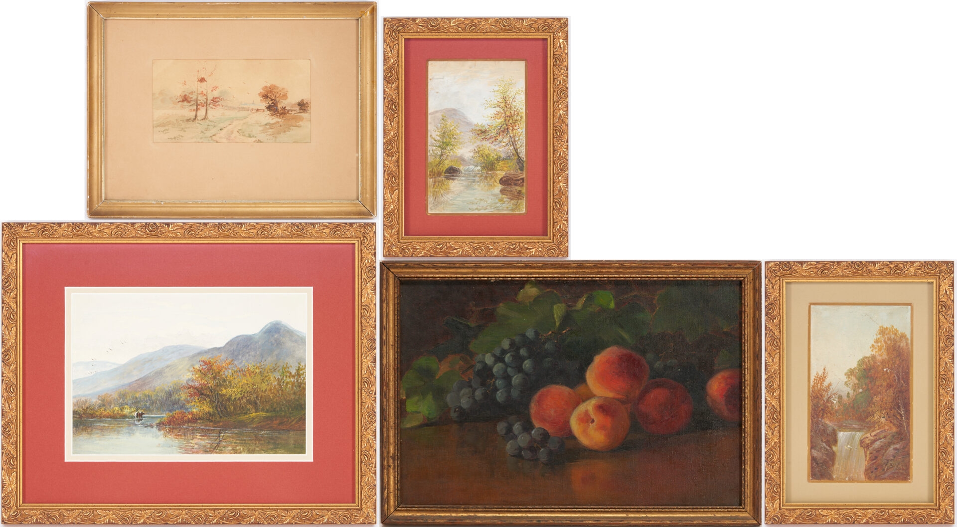 Lot 723: 5 Paintings By American Women Artists, Emily Cutter Prall & Laura A Byrns