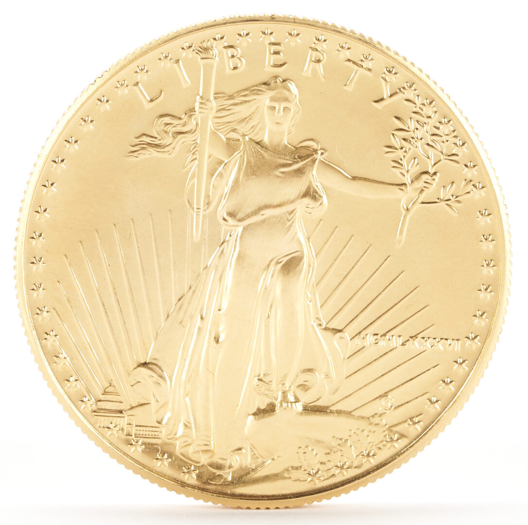 Lot 742: 1986 $50 Double Eagle Gold Coin
