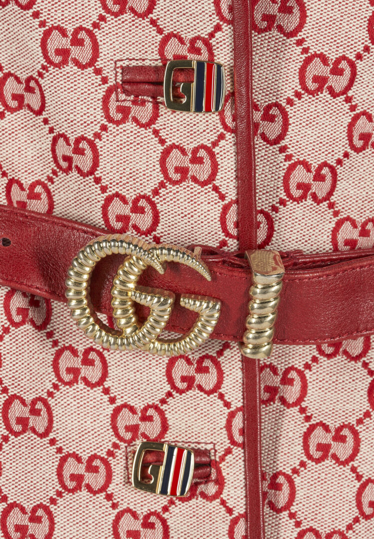 Lot 786: Gucci Supreme Red Logo Jacket