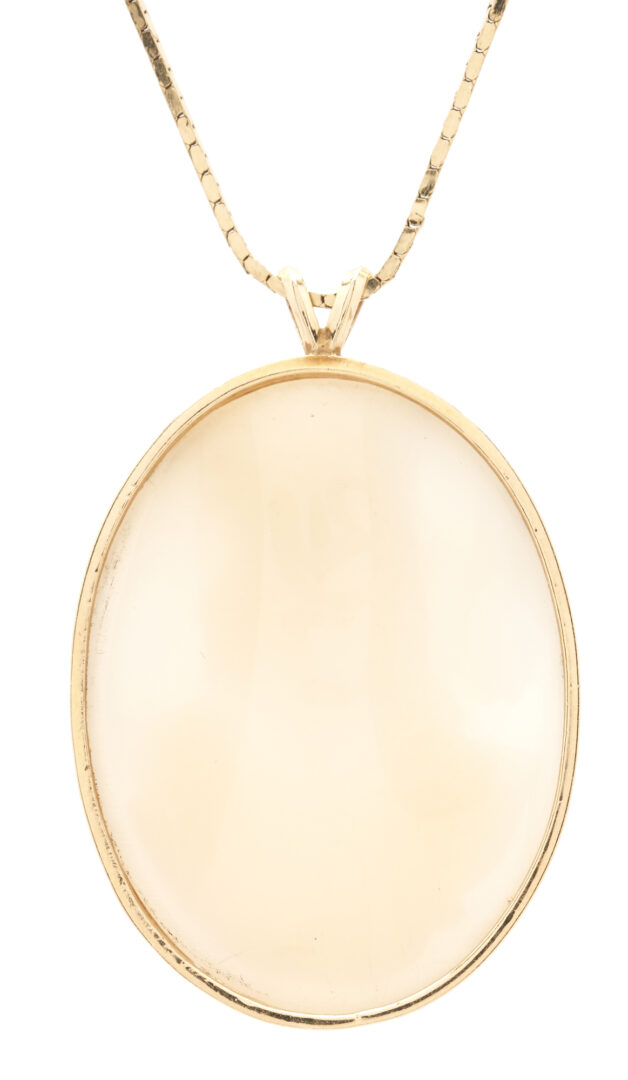 Lot 78: 14K Gold & Cameo Necklace