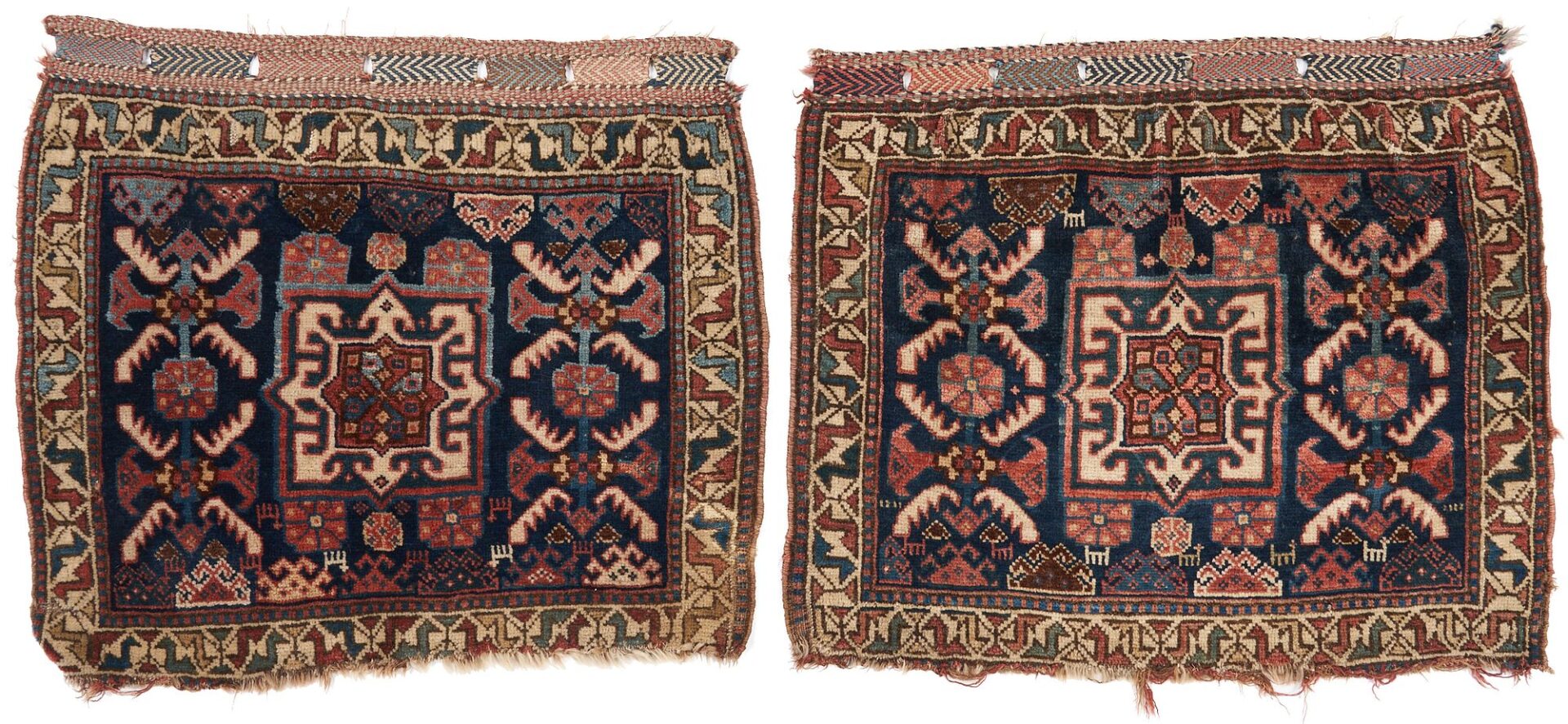 Lot 1007: Pr. Matched Persian Bag Face Weavings