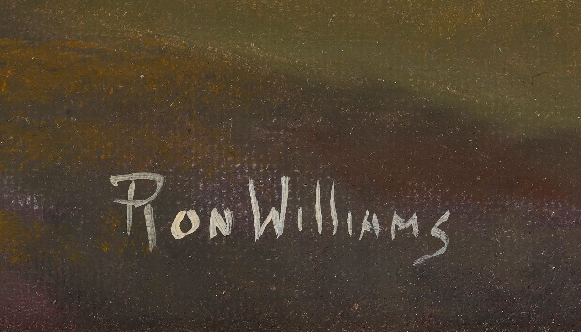 Lot 1012: Ron Williams Framed Oil Painting