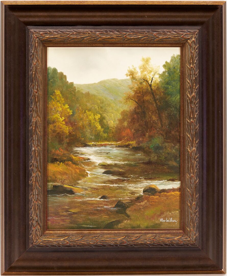 Lot 1013: Ron Williams Framed Oil Painting