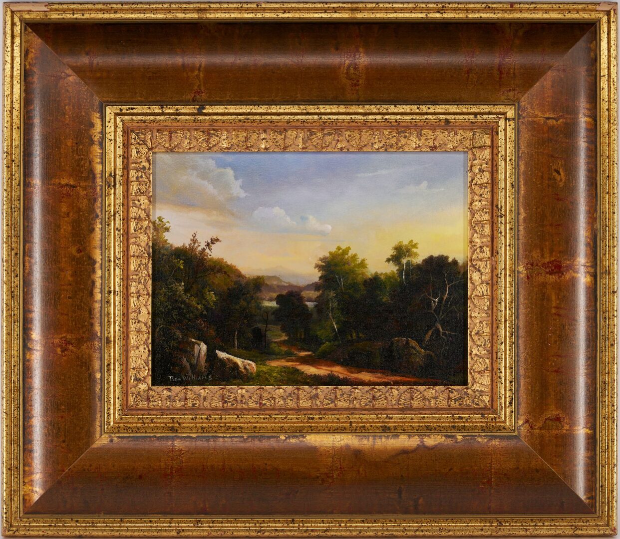 Lot 1014: Ron Williams O/C Landscape Painting with Path
