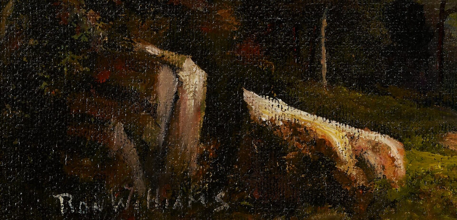 Lot 1014: Ron Williams O/C Landscape Painting with Path