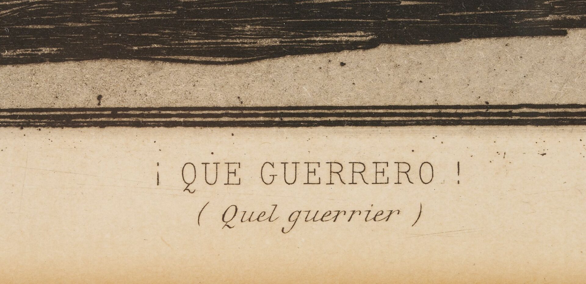 Lot 119: 2 Goya Etchings from Los Proverbios,ÃÂ Otra Leyes por el Pueblo & Que Guerrero