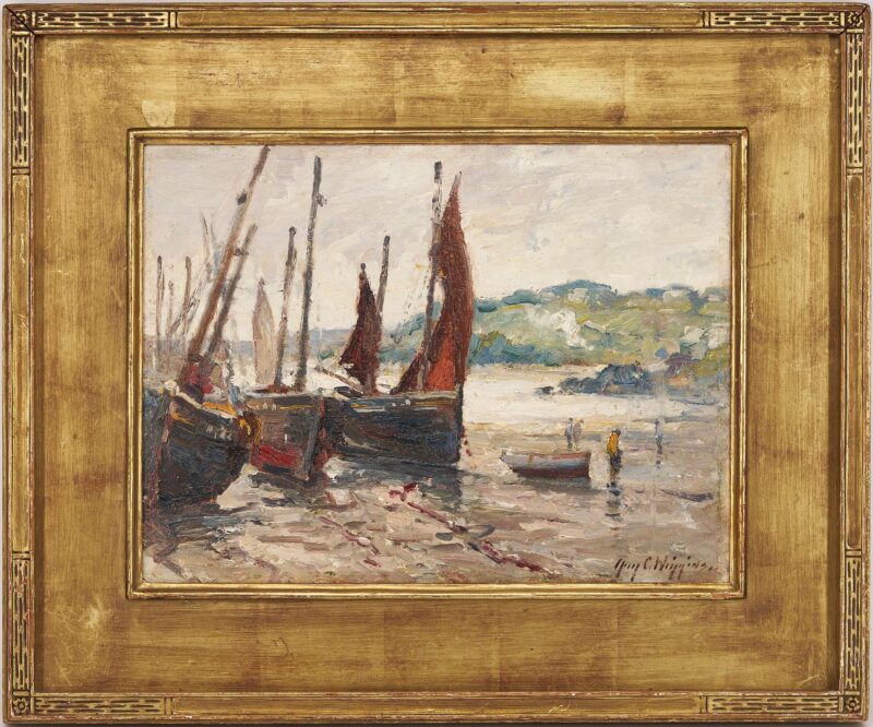 Lot 133: Guy Wiggins O/B Harbor Scene, Clearing after a Shower
