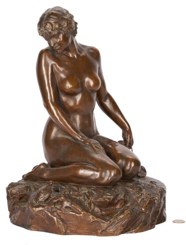 Lot 142: V. D. Brenner Bronze Sculpture, Tiffany Studios