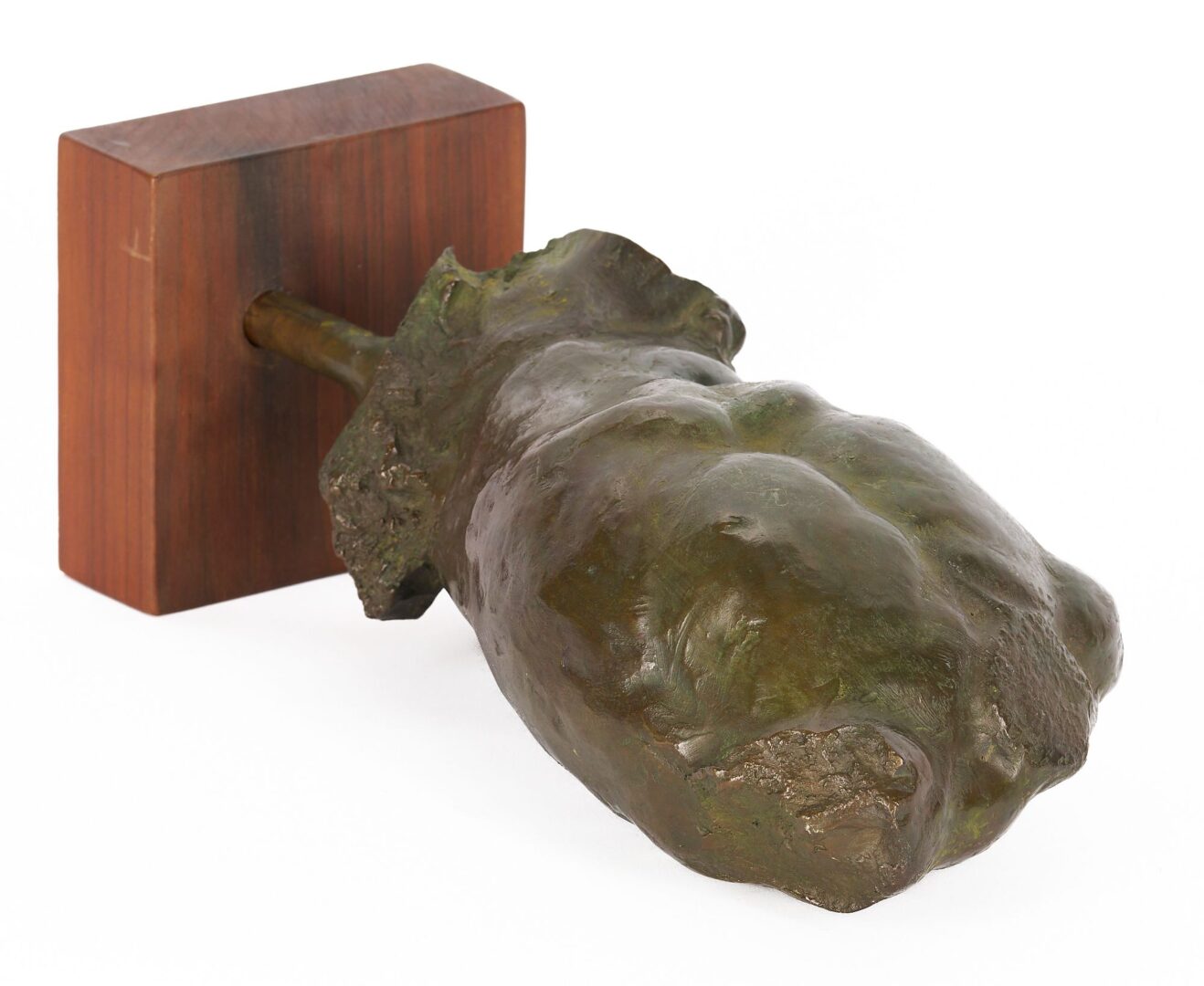 Lot 144: Gary M. Wiseman Bronze Sculpture, Male Torso