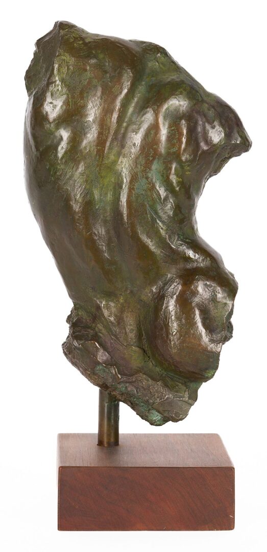 Lot 144: Gary M. Wiseman Bronze Sculpture, Male Torso