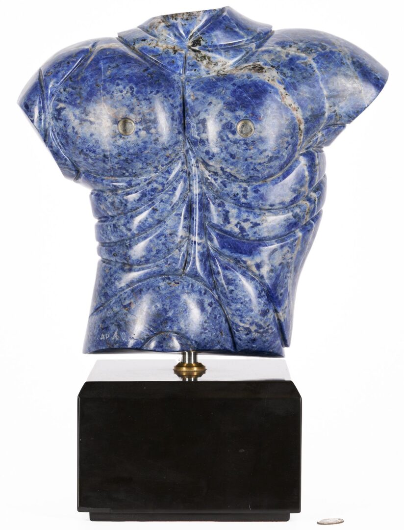 Lot 145: Anthony Quinn Carved Torso Sculpture