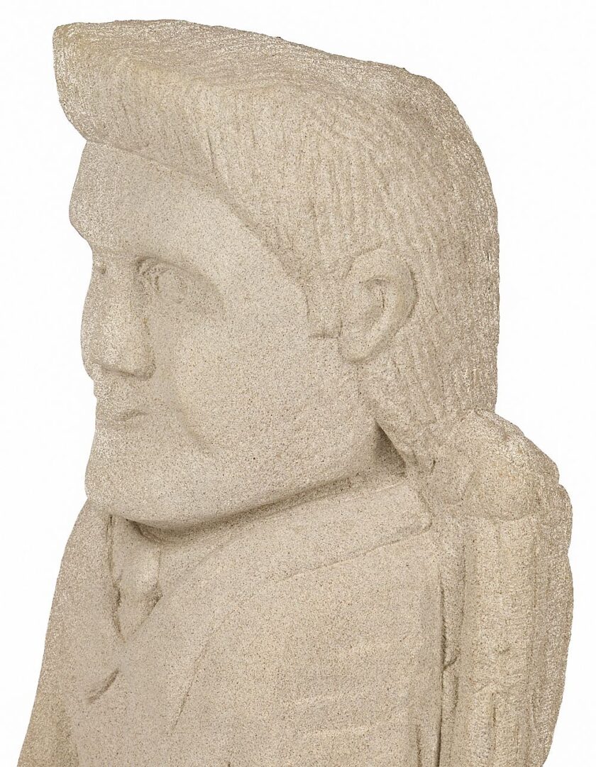 Lot 161: Tim Lewis Carved Sculpture, Elvis Angel